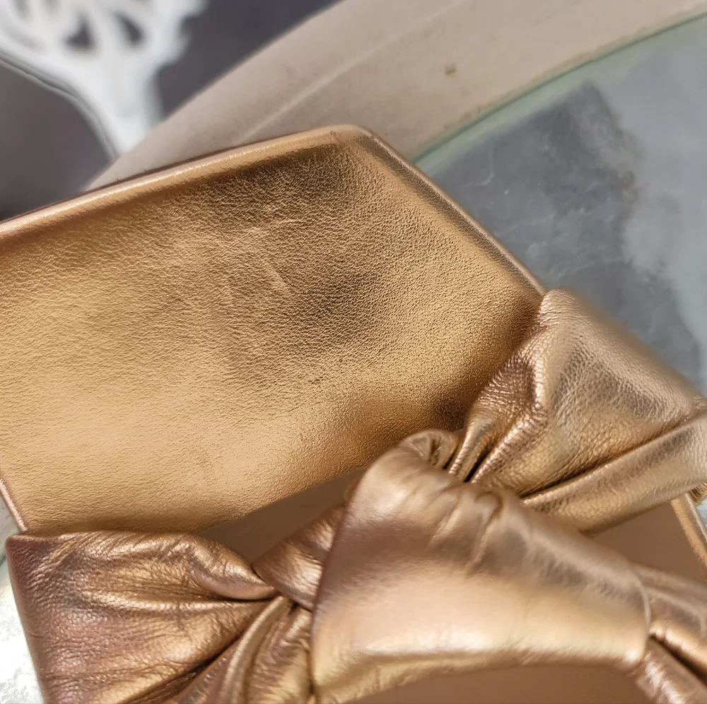 Stuart Weitzman Metallic Bronze Heels - Picture 7 of 12